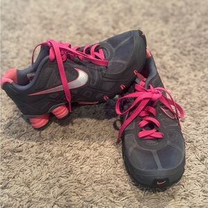Nike Gray and Pink Athletic Shoes